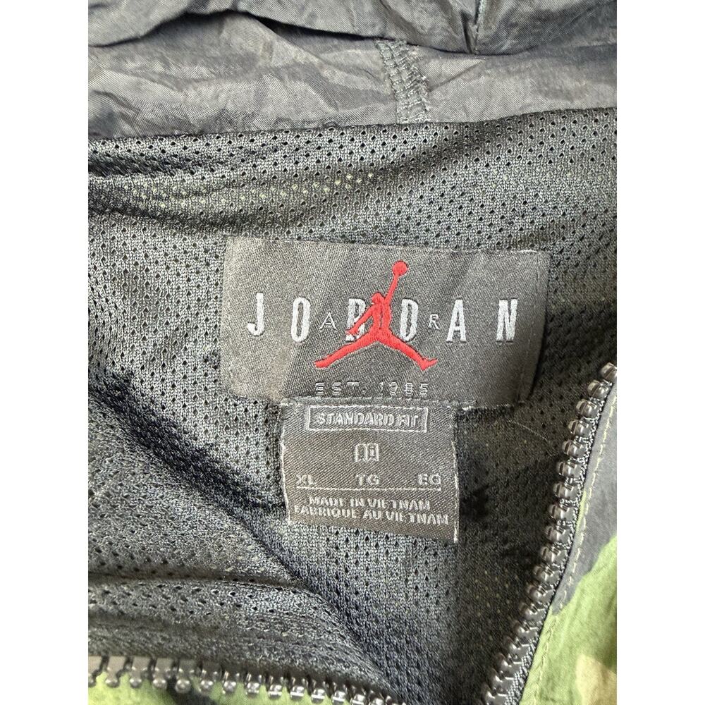 Nike Jordan Men’s XL Camo Windbreaker Jacket Full Zip Hooded Jumpman Air - Picture 5 of 9